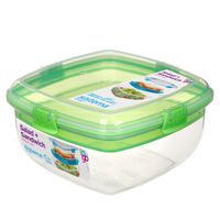 Sistema TO GO - Salad + Sandwich Lunchbox - 1.630 ml Groen - thumbnail