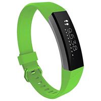 By Qubix - Compatible met Fitbit Alta HR siliconen bandje met gesp - Maat: Large - Groen - Compatible fitbit bandje