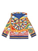 Dolce & Gabbana Kids hoodie en coton à imprimé graphique - Jaune