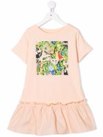 Kenzo Kids robe à imprimé tropical - Rose