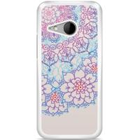 HTC One Mini 2 hoesje - Red & blue floral