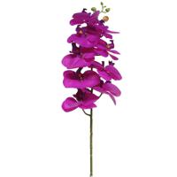 Kunstbloem Orchidee Bora - fuchsia - 77 cm - losse steel - kunst zijdebloem - Phalaenopsis