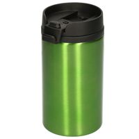 Warmhoudbeker metallic/warm houd beker groen 320 ml - thumbnail