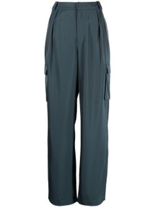 Rails pantalon satiné Harlow à poches cargo - Bleu