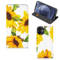 Smart Cover voor iPhone 12 Mini Zonnebloemen - thumbnail