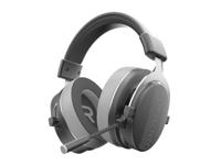 Dark Project ONE VEXO Draadloze 2,4 GHz gaming-headset (grijs) - over-ear hoofdtelefoon, 500 mAh, 3,5 mm aansluiting, omnidirectionele microfoon, metalen frame (compatibel met pc, PlayStation, XBOX,