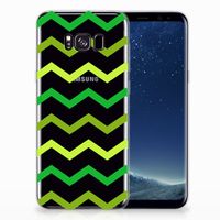 Samsung Galaxy S8 Plus TPU bumper Zigzag Groen