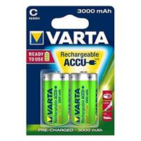Varta Baby C Rechargeable Energy batterij 2200mAh NI-MH 2-pack, 56614101402, groen, CR2032