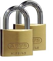 ABUS 65/40 messing hangslot 40 mm set van 2 35129