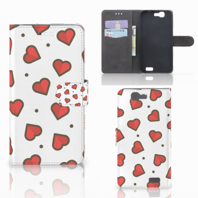 Huawei Ascend G7 Telefoon Hoesje Hearts