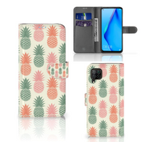 Huawei P40 Lite Book Cover Ananas