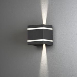 Konstsmide Cremona 7870-370 LED-buitenlamp (wand) Energielabel: G (A - G) LED 6 W Antraciet