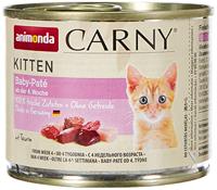 animonda Vom Feinsten Carny Kitten Kattenvoer, nat voer voor katten tot 1 jaar, baby paté, 6 x 200 g