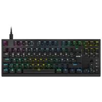 Corsair K60 Pro TKL RGB Clavier de Jeu mécanique Optique sans tenkeyless - Commutateur OPX, boîtier en Aluminium brossé, câble USB Type-C Amovible, Disposition DE, QWERTZ - Noir