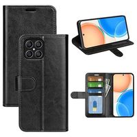 Honor X8 Wallet Case met Magnetische Sluiting - Zwart