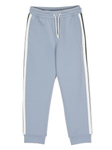 Emporio Armani Kids pantalon de jogging à logo imprimé - Bleu