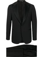 Canali costume à veste à simple boutonnage - Noir