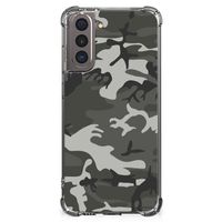 Samsung Galaxy S21 Doorzichtige Silicone Hoesje Army Light - thumbnail