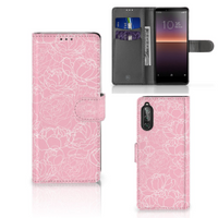 Sony Xperia 10 II Hoesje White Flowers