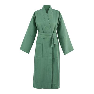 Bio-wafelpiqué badjas, jade XXL