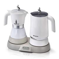 Ariete 1344 Ontbijtstation, 3 producten in 1: moka melkopschuimer warm en koud, 500 W, 4/2 kopjes, houdt de koffie warm, 5 functies, wit