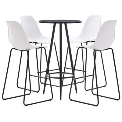 vidaXL 5-delige Barset kunststof wit vidaXL 5-delige Barset kunststof wit