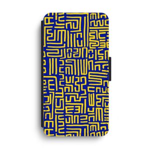 Majorelle Blue Print: iPhone XS Max Flip Hoesje