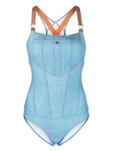 Marlies Dekkers body Gardenista en jean - Bleu