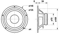 Visaton W 130 S - 4 Ohm 5 inch 13 cm Midwoofer 50 W 4 Ω - thumbnail