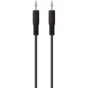 Belkin F3Y111bf1M-P Jackplug Audio Aansluitkabel [1x Jackplug male 3,5 mm - 1x Jackplug male 3,5 mm] 1.00 m Zwart Vergulde steekcontacten