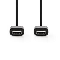 Sync & Charge-Kabel | USB-C Male | USB-C Male | 1,0 m | Zwart
