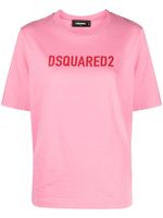 DSQUARED2 t-shirt en coton à logo imprimé - Rose