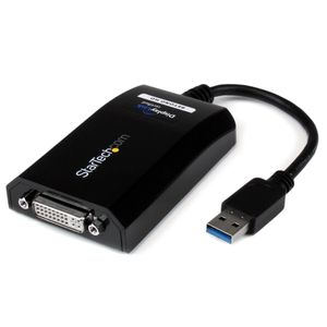 StarTech.com USB 3.0 naar DVI / VGA Adapter, 2048x1152, Externe Video & Graphische Kaart, Dual Monitor Display Adapter Kabel, Ondersteunt Mac & Windows