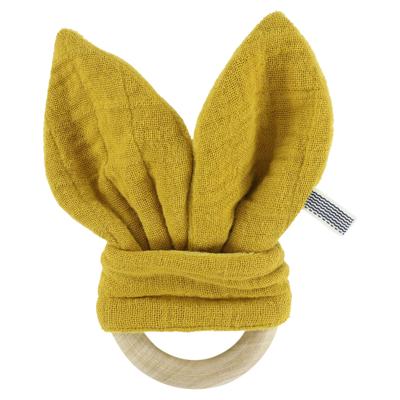 Trixie Bijtring Bliss Mustard Junior 17 Cm Katoen Geel