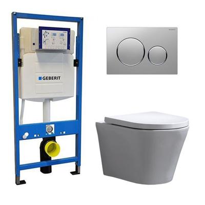 Geberit UP 320 Toiletset - Inbouw WC Hangtoilet Wandcloset - Saturna Sigma-20 Mat/Glans Chroom Geberit UP 320 Toiletset - Inbouw WC Hangtoilet Wandcloset - Saturna Sigma-20 Mat/Glans Chroom