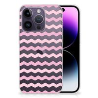 Apple iPhone 14 Pro TPU bumper Waves Roze