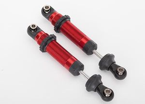 Shocks, GTS, aluminum (red-anodized) (assembled with spring retainers) (2) (TRX-8260R)