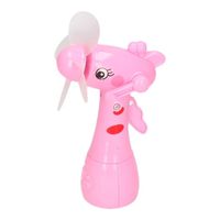 Roze waterspray ventilator giraffe 15 cm voor kinderen