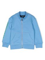 DSQUARED2 KIDS sweat zippé à logo imprimé - Bleu - thumbnail