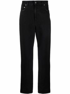 Golden Goose pantalon droit à patch logo - Noir