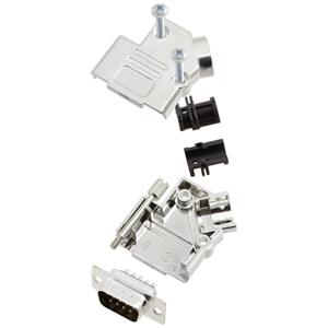 TRU COMPONENTS TCD45PKM09DBPK 7708904 D-sub male connectorset 45 ° Aantal polen: 9 Soldeerkelk 1 stuk(s)