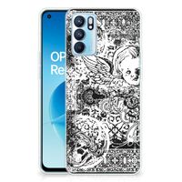 Silicone Back Case OPPO Reno 6 5G Skulls Angel