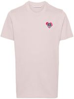 Moncler t-shirt en coton à patch logo - Violet