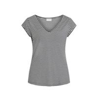 VILA gestreept T-shirt VISCOOP donkerblauw