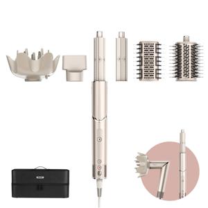 Shark FlexStyle 5-in-1 Föhn en Multistyler - AirWrap, Diffuser, Concentrator, Volume- en Stijlborstel - Zilver/Goud