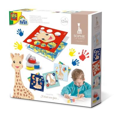 SES Creative Vingerverfkaarten(Sophie la girafe junior 4-delig SES Creative Vingerverfkaarten(Sophie la girafe junior 4-delig