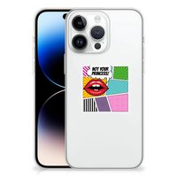 iPhone 14 Pro Max Silicone Back Cover Popart Princess - thumbnail