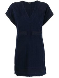 CHANEL Pre-Owned robe à bords francs - Bleu