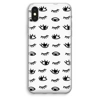 Eye pattern #2: iPhone XS Max Transparant Hoesje - thumbnail