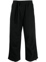 Maharishi pantalon droit à taille élastiquée - Noir